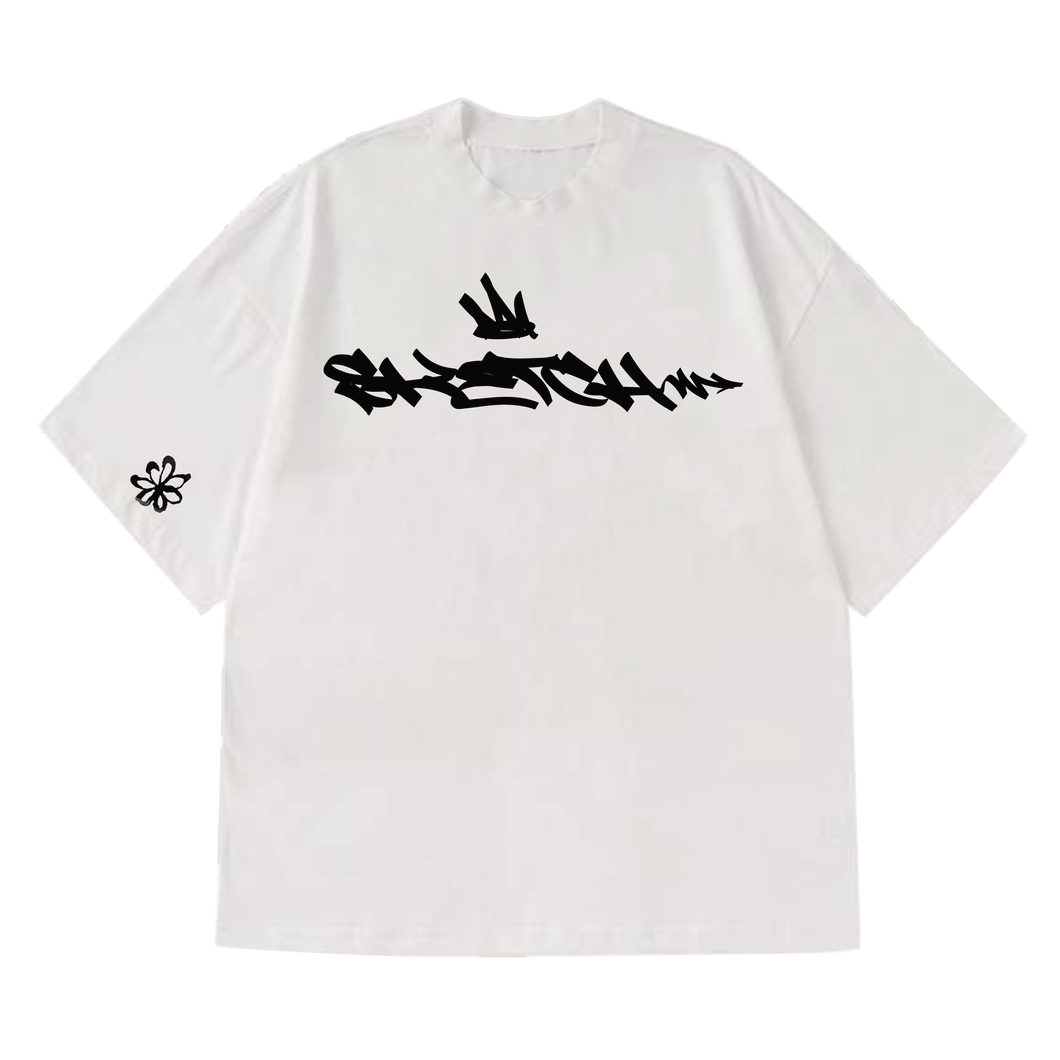 Sketch shirt - White + Black